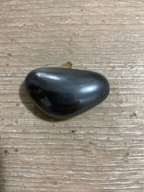 Polished Hematite Stone - Shiny Dark Gray Tumbled Piece